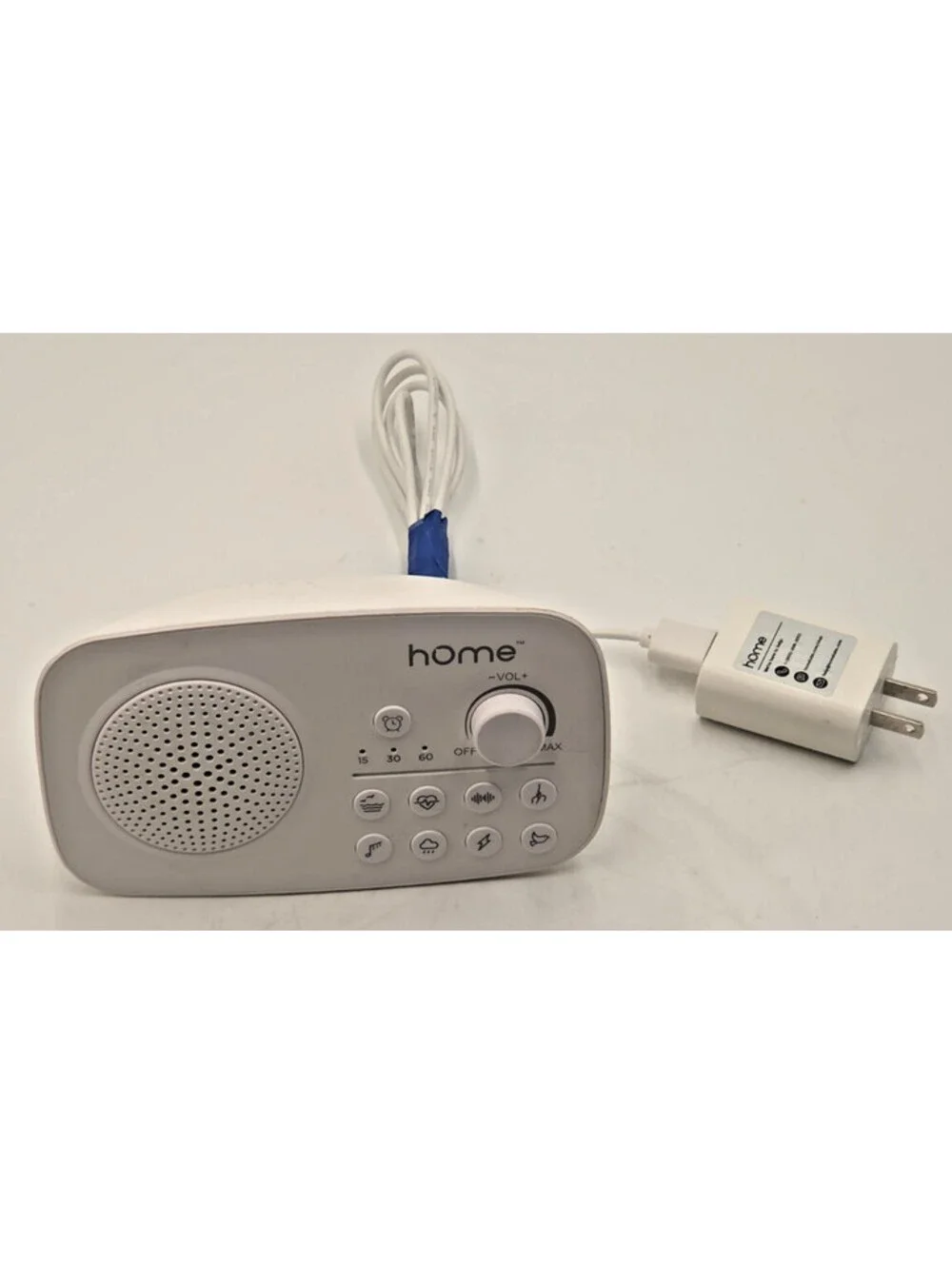 hOmeLabs White Noise Sound Machine 8 Sounds Sleep Timer Adapter Tested